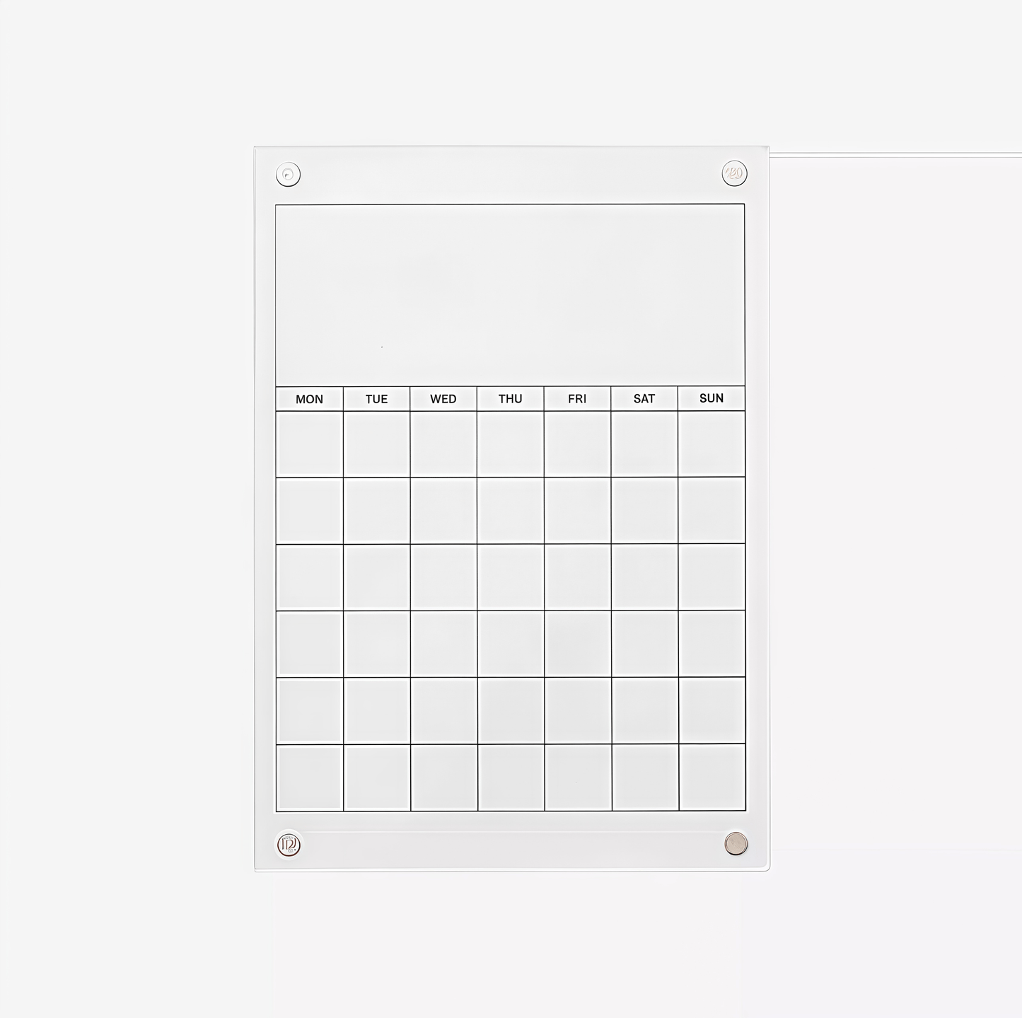 Magnetic acrylic memo board