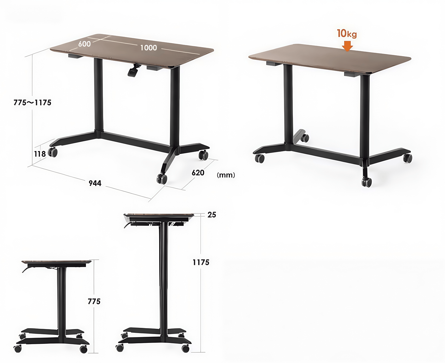 Adjustable Ergonomic Simple Desk for Humans