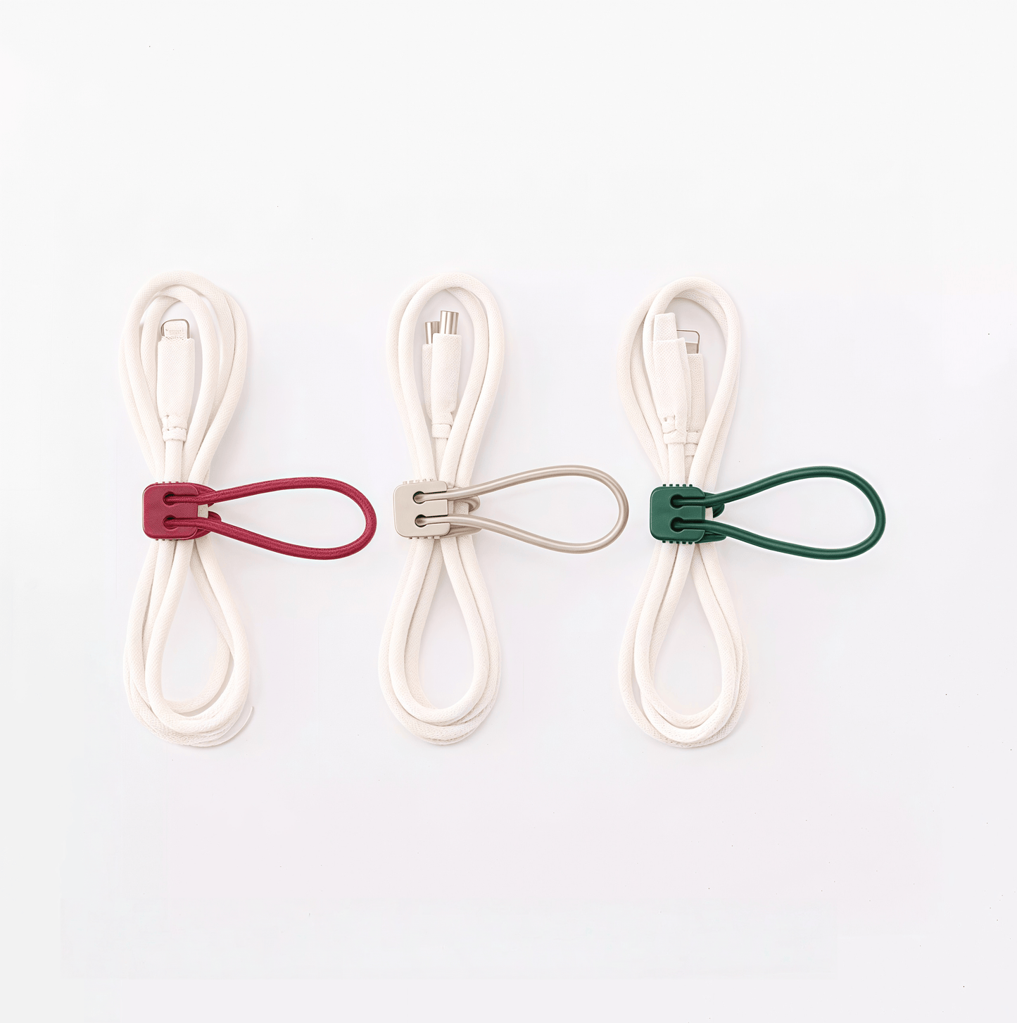 Three-color rubber strap set with lock