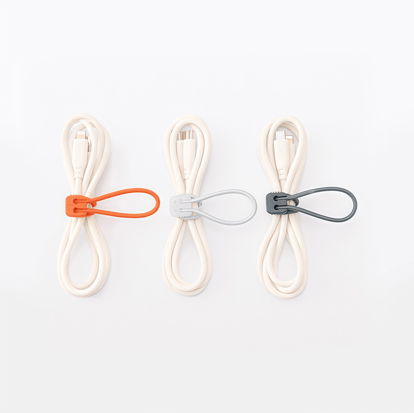 Three-color rubber strap set with lock