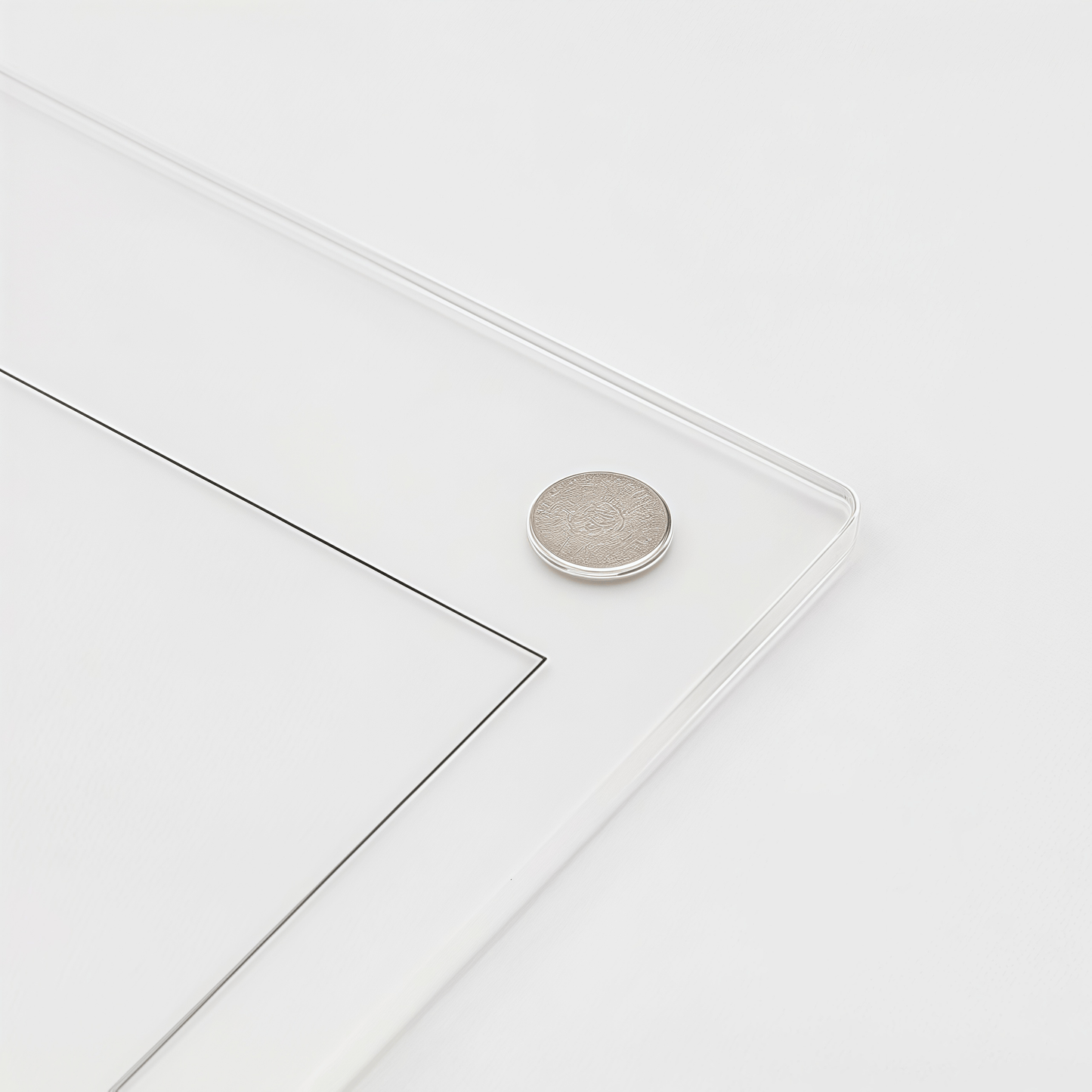 Magnetic acrylic memo board